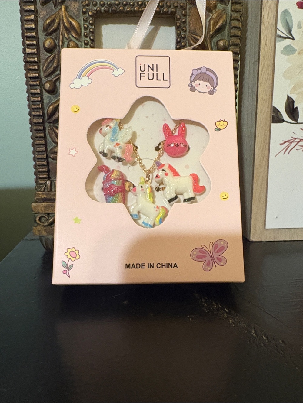 UNIF Pink and Rainbow Unicorn Charm Set for Small Pets 2/20 ♥️
